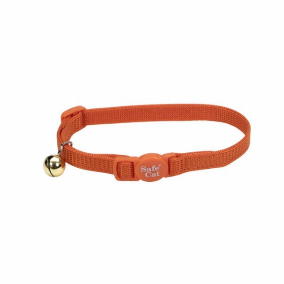 Picture of Coastal  Safety Cat collar 3/8 inch  Sunset Orange  Cat Brea