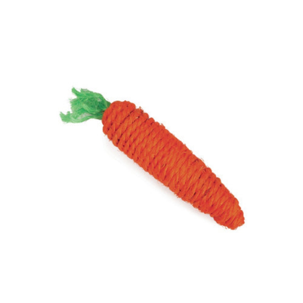 Picture of Camon Small Pet Toy - Sisal Carrot 14Cm