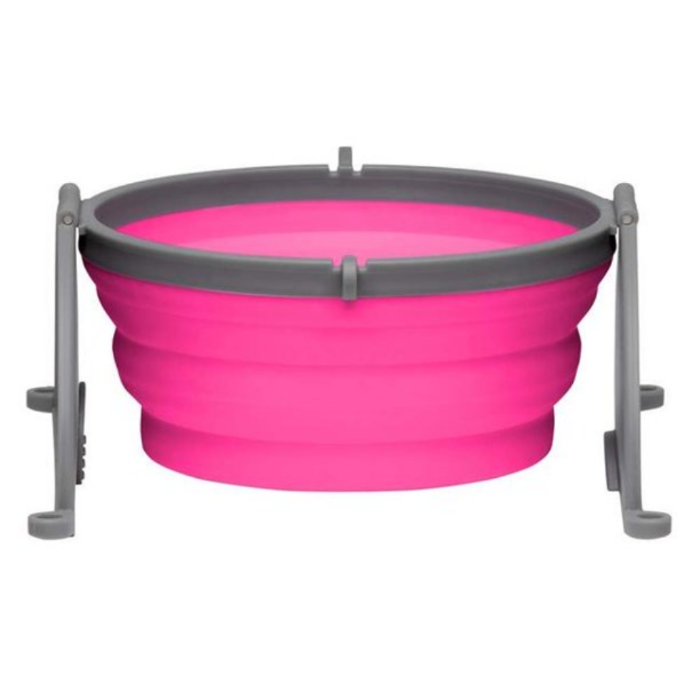 Picture of Loving Pet Bella Roma Travel Bowl Medium Pink 