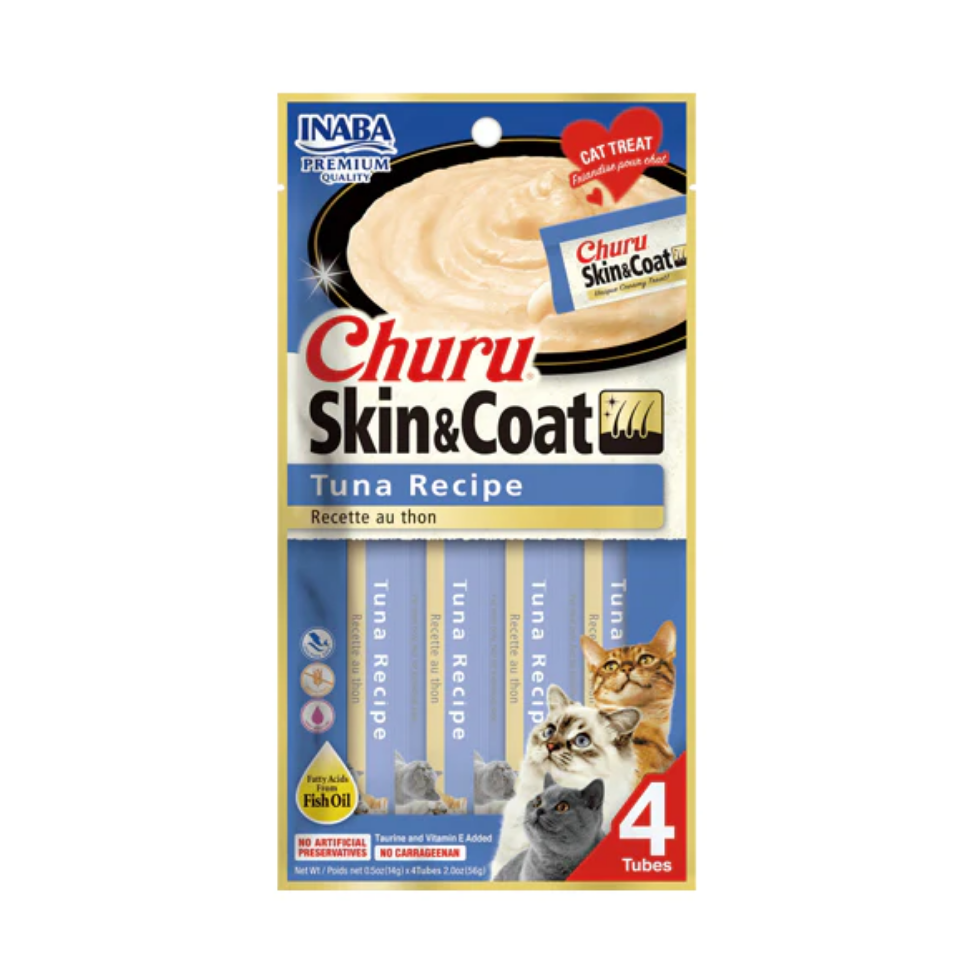 Picture of Inaba Churu Skin And Coat Tuna 4X14G
