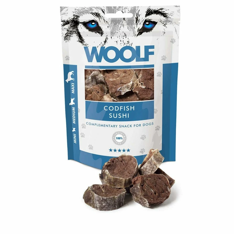 Picture of Woolf Codfish Sushi for Dogs 100g