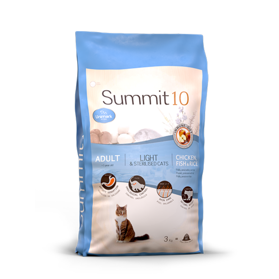 Picture of Summit 10 Cat Adult Light And Sterilized Cat'S Chicken Fish 3 Kg 