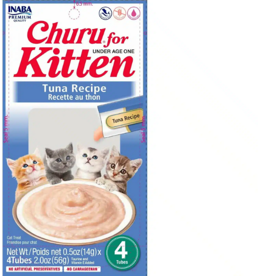 Picture of Inaba Churu Tuna For Kitten 4X14G