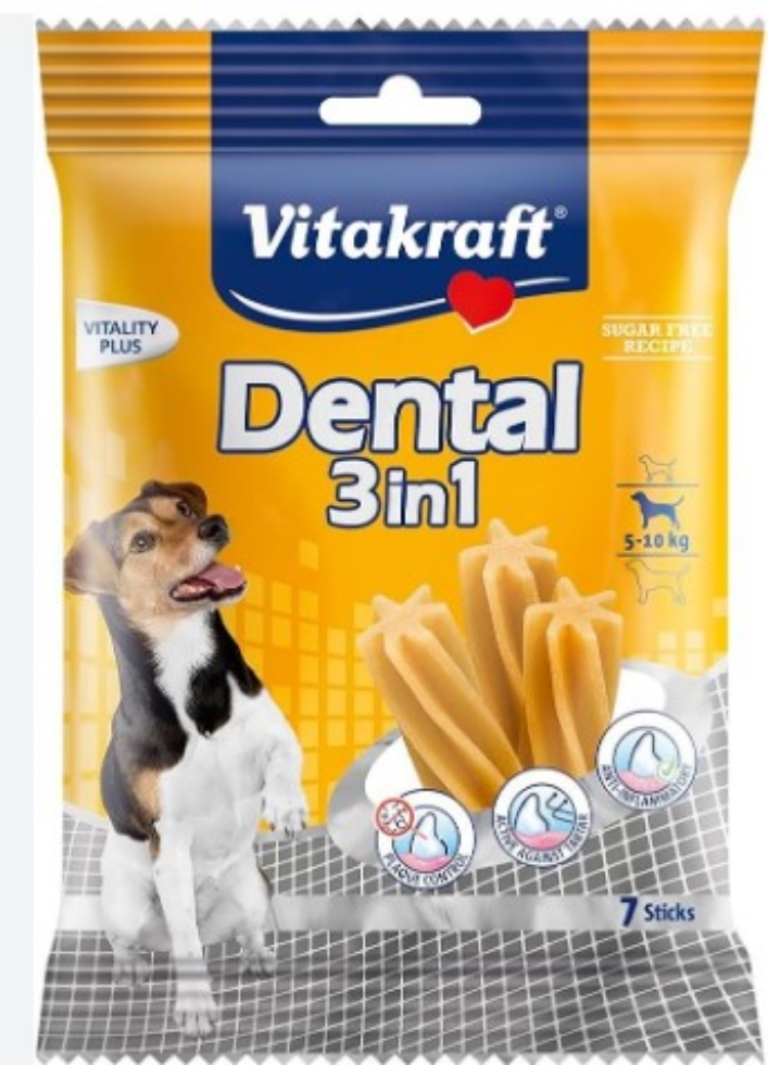 Picture of Vitakraft Dental Sticks 3in1 Small 120g