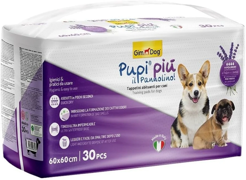 Picture of Gimdog Pupi Piu Training Pads Lavender 30pcs 60x60cm